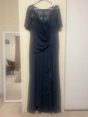 Xscape Navy Formal Gown NWT
